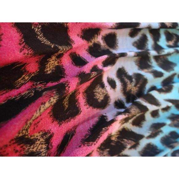 Women's‎ Ombre Leopard Print Sundress with Spaghetti Straps - Picture 5 of 5